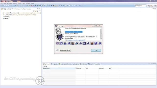 003 Check our version of Eclipse IDE смотреть онлайн
