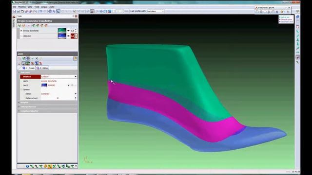 Join two lasts with a "flexible" surface cut and edit join area. смотреть онлайн