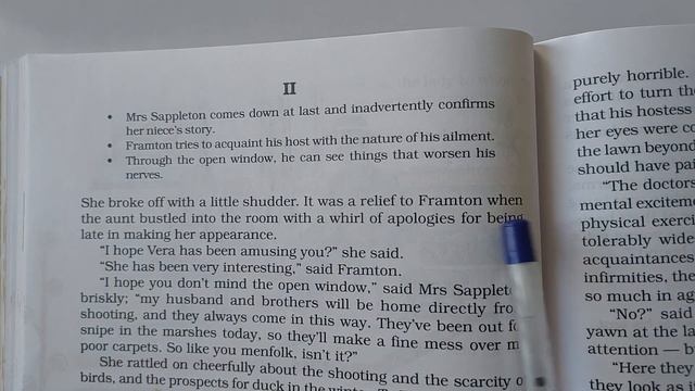 Class 8, English, The Open Window, Reading смотреть онлайн