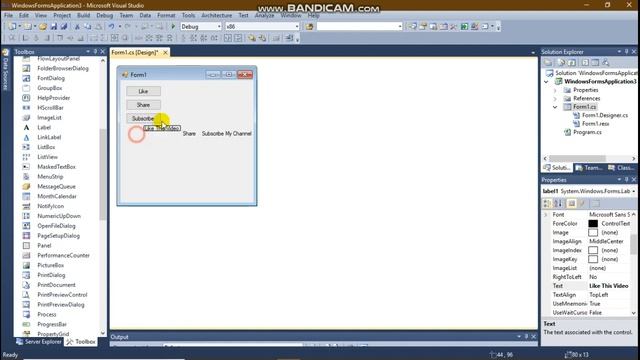 Programming with C# Part 2/Print Message into label смотреть онлайн