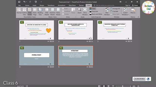 How to Change Presentation View in Microsoft PowerPoint Class 6 смотреть онлайн