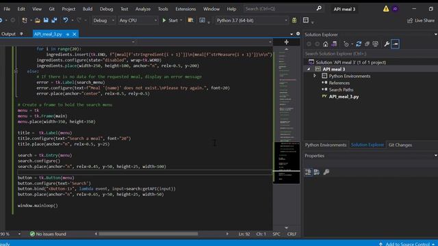 API meal 3 Microsoft Visual Studio 2023 03 29 23 37 49 смотреть онлайн