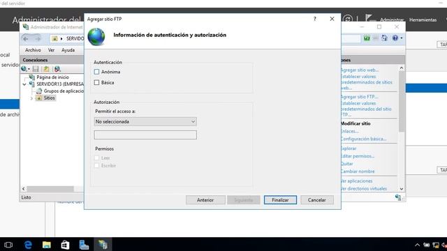 Como instalar servicio FTP en Windows Server 2016 + Como compartir directorio FTP Cliente/Servidor смотреть онлайн