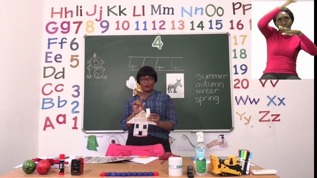 My Zone Online School 2021: Grade 0 - Week 11 - Lesson 2 - The Number 4, Arts, Reading and Coloring смотреть онлайн