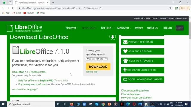 How to download Libre Office in 10 min for win, mac, linux. смотреть онлайн