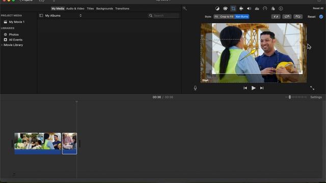 iMovie 2022 - Zoom In Your Video Using the Ken Burns Effect - Tutorial смотреть онлайн