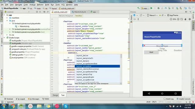Create a Music Player on Kotlin in android part 1 смотреть онлайн