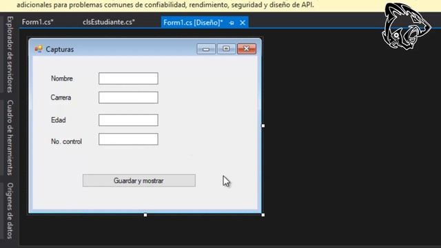 POO | C# | Windows Form | Set y Get | Jaguartekno смотреть онлайн