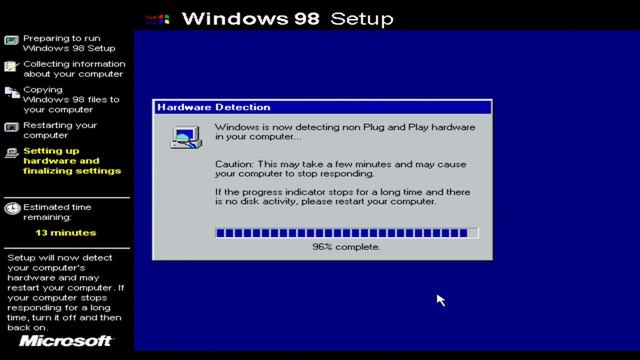 Installing Windows 98 смотреть онлайн
