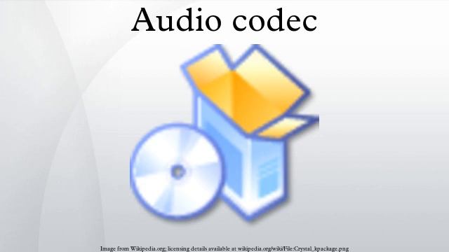 Audio codec смотреть онлайн