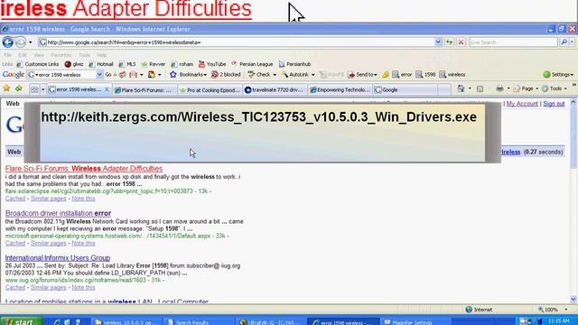 1598 Acer Wireless Driver error смотреть онлайн