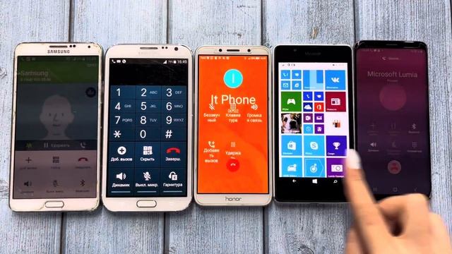 Five Phones Incoming Call Honor7a Vs Microsoft Windows Vs Samsung Not2 & Not 3 & S8 Android/Windows смотреть онлайн