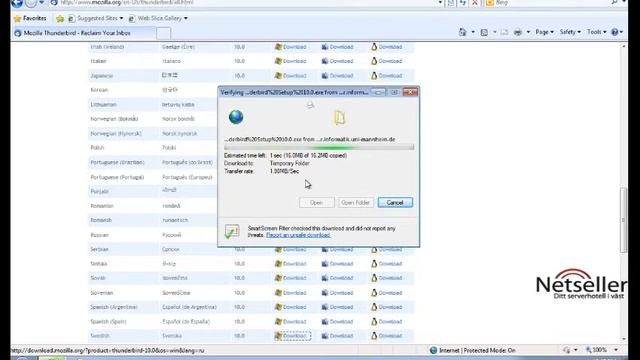 Installera Thunderbird (Windows 7) смотреть онлайн