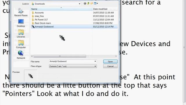 How to change your cursor |Windows 7| смотреть онлайн