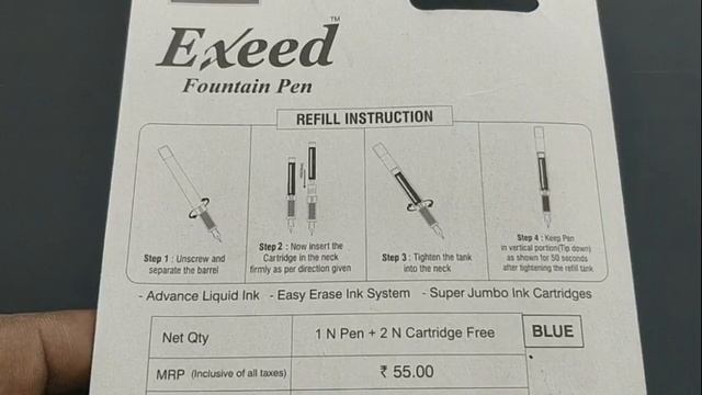 cello EXCEED fountain Pen Rs 55 in 2023 - 185 смотреть онлайн