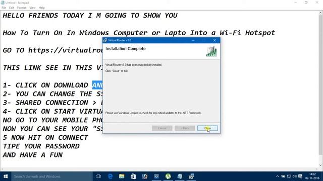 How To Turn On Wifi Hotspot Computer or Laptop Window 7, 8, 10 смотреть онлайн
