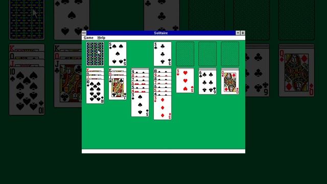 Microsoft Solitaire on Windows 3.1 смотреть онлайн
