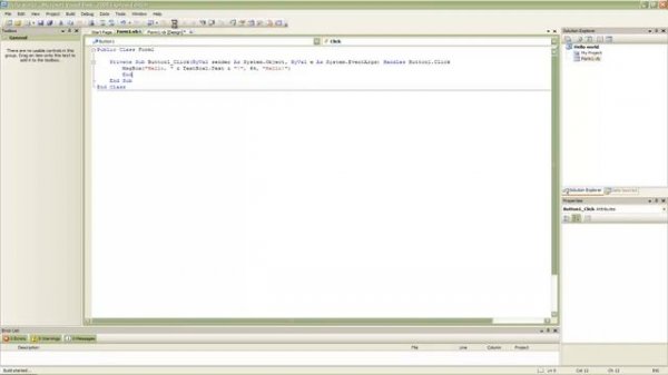 First Visual Basic Application