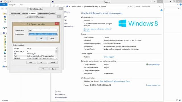 How to setup jdk environment windows 8.1 and 10 | 100% working | easy way смотреть онлайн