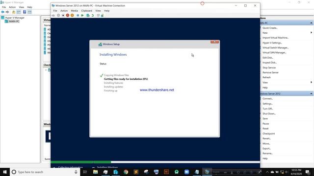 How To Create Virtual Machine using Hyper V Manager || Installing Windows Server 2012 смотреть онлайн
