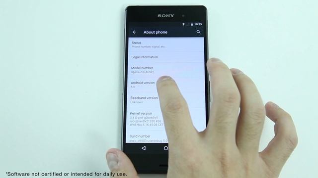 Android 5.0: Xperia Z3 running AOSP смотреть онлайн
