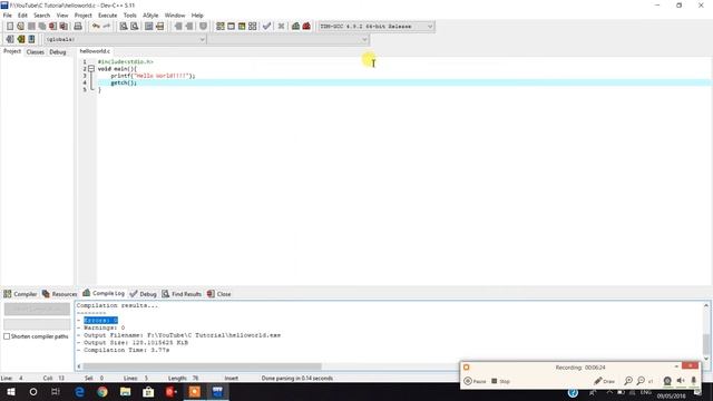 Basic of C language and Setting up "C" Environment on Windows 10. смотреть онлайн