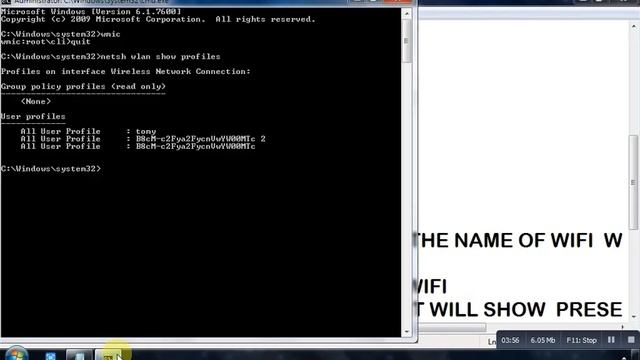 Wifi password hacking via WINDOWS (cmd method) смотреть онлайн