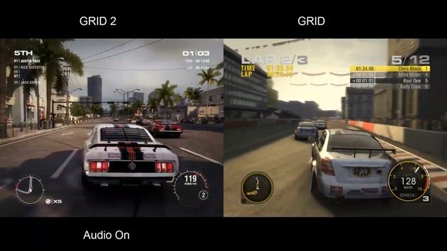 GRID vs GRID 2 смотреть онлайн