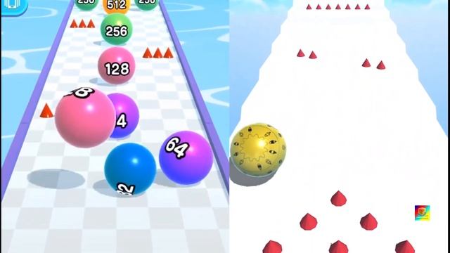 Ball Run 2048 - Ball Merge 2048 All Levels Gameplay Android, iOS ( Level 869 - 898 ) смотреть онлайн