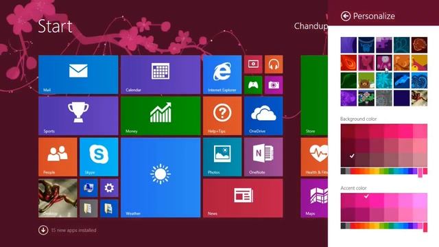 Customize your windows 8 1 start menu background смотреть онлайн