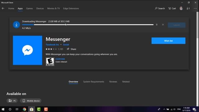 Get Facebook Messenger App on Windows 10 - Microsoft Store смотреть онлайн