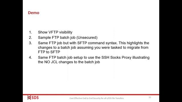 Demo of VFTP-SSH from SHARE webcast in June 2018: Secure FTP Solution for z/OS смотреть онлайн