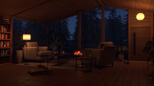 Cabin :: House :: Landscape :: Nature :: Rain :: Window смотреть онлайн