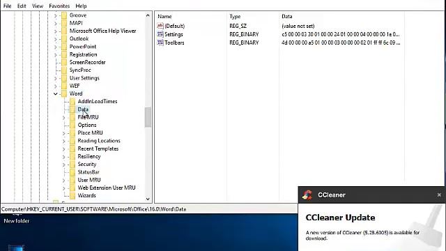 Manually Editing the Registry - Solving Microsoft Word 2016 Freezing Problems смотреть онлайн