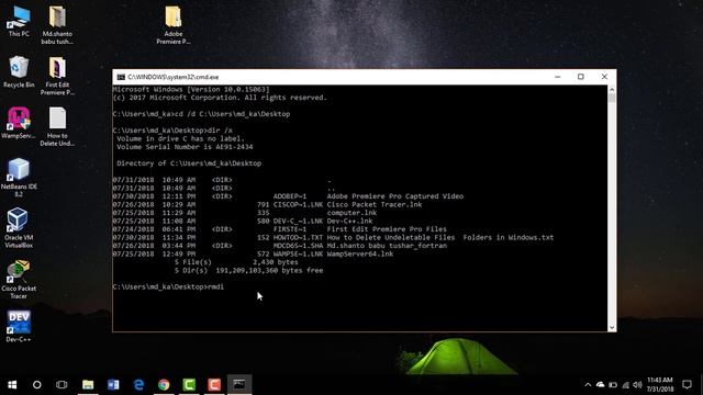 How to Delete Undeletable Files Folders in Windows 10,8,7 смотреть онлайн
