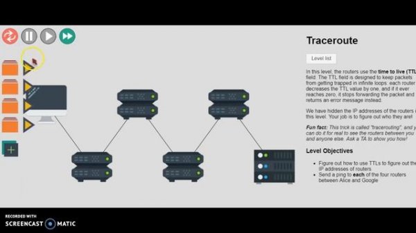 Traceroute # #netsim.erinn.io