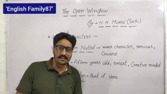 The Open Window by H.H. Munro (Saki) summary in Punjabi | English Family87 смотреть онлайн