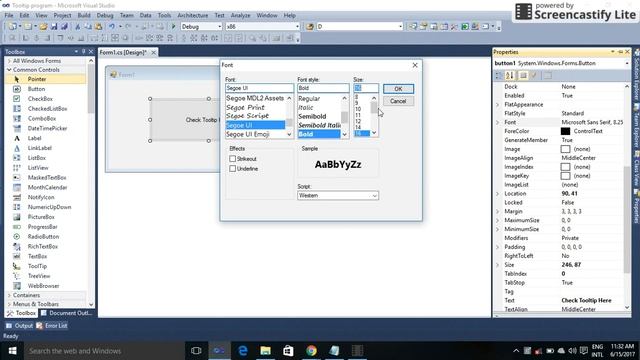 How to set tooltip in C# смотреть онлайн