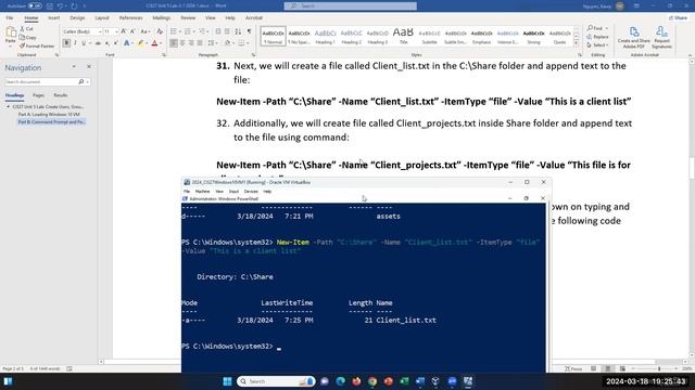 CIS27 Lab 5: Permission Management Using Windows 10 Command Prompt and PowerShell смотреть онлайн