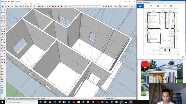 Part #06 Tiny House Design Complete The Door and Windows Layout In SketchUp For Beginner смотреть онлайн