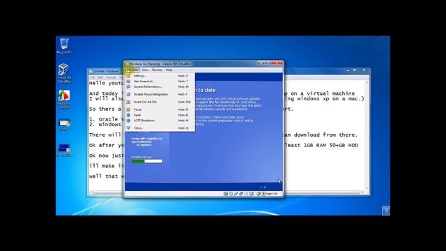 How to install Windows Xp on a Virtual Machine HD смотреть онлайн