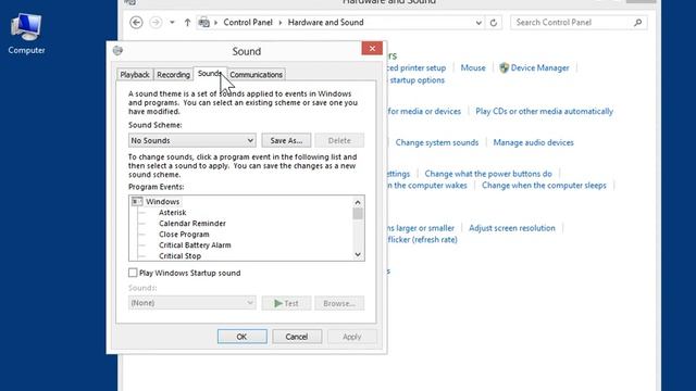 Windows 8 Desktop Version Play System Sounds смотреть онлайн