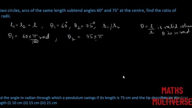 TRIGONOMETRY PART 2 MEASUREMENT OF ANGLES , DEGREE AND RADIANS AND THEIR CONVERSION EX 3.1 Q 5,6,7 смотреть онлайн
