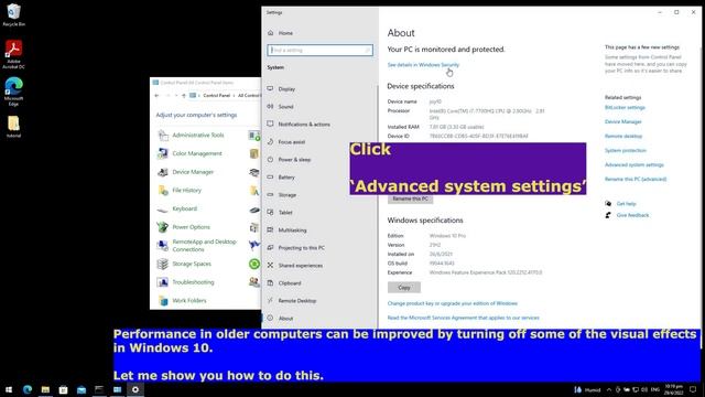 Improve Windows Performance by reducing visual effects смотреть онлайн