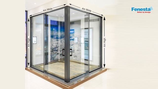 90-Degree Slimline Slider Door || Fenesta Aluminium Windows & Doors смотреть онлайн