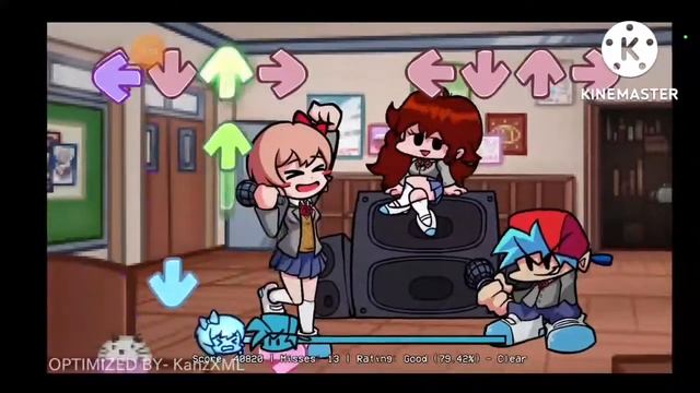 FNF mod DoKi DoKi Takeover : Bad ENDING android optimization( low-end) смотреть онлайн