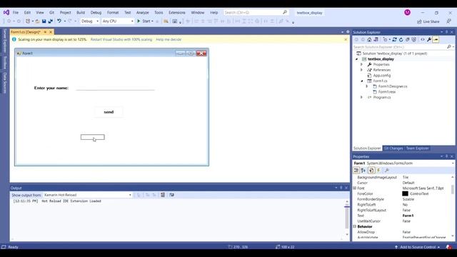 How to display a message on a window form using textBox conctrol in c# смотреть онлайн