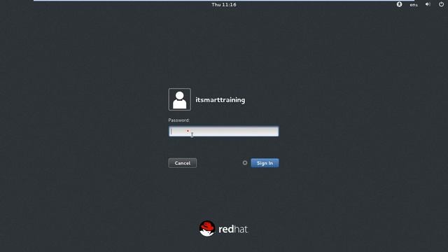 logon screen in RHEL 7 смотреть онлайн