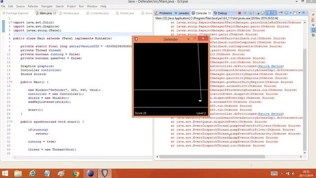 Java Indie Game - Defender смотреть онлайн
