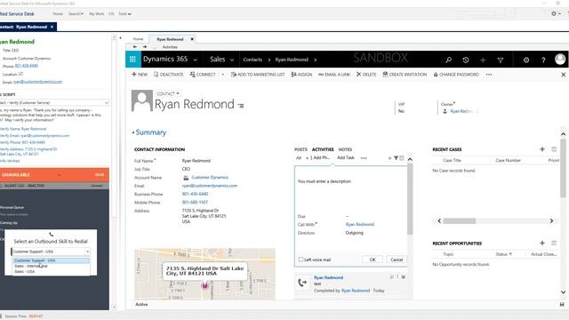 Click 2 Dial Demo for Unified Service Desk смотреть онлайн